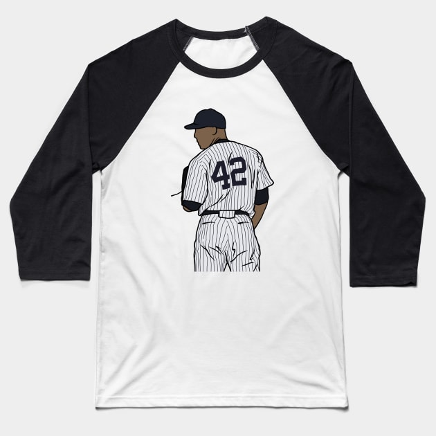 Mariano Rivera Back-To Baseball T-Shirt by rattraptees